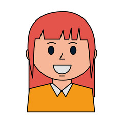 business woman employee portrait character