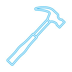 hammer tool repair neon design