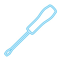 screwdriver tool repair neon design