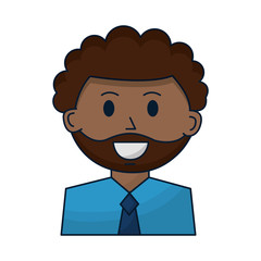 business man employee portrait character