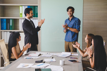 Business meeting of business people.