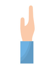 human hand gesture cartoon icon