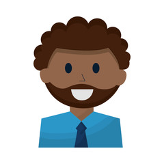 business man employee portrait character