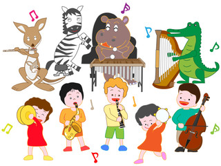 動物と子供たちのコンサート