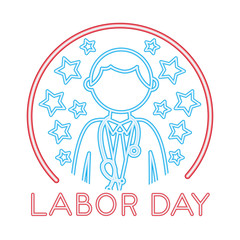medical doctor with labor day