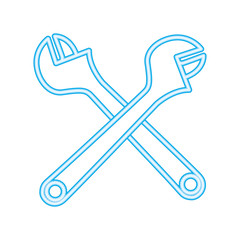 wrenchs keys crossed icon
