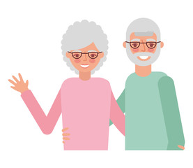 cute grandparents avatar characters
