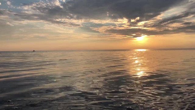Lake Huron sunset time lapse