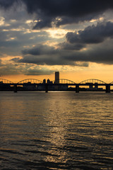 Obraz premium The glow of the Han River