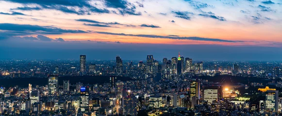 Möbelaufkleber Tokio-Landschaft © metamorworks