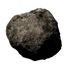 asteroid isolated on white background