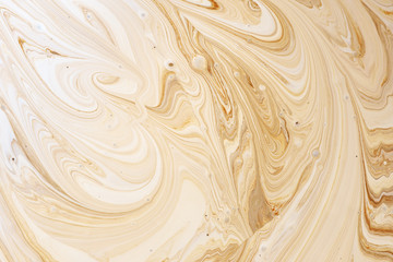 Close-up abstract caramel shapes