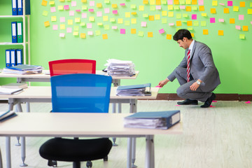 Businessman with many conflicting priorities   