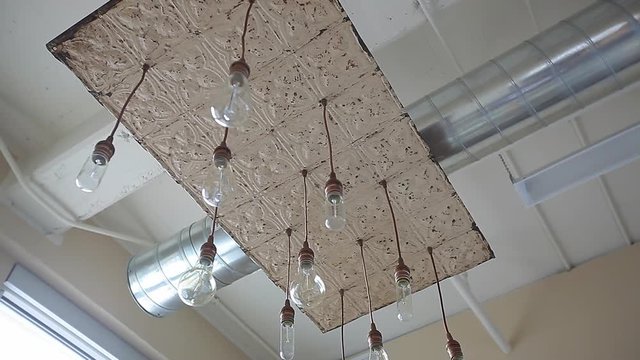 Modern Art Steampunk inspired light fixture