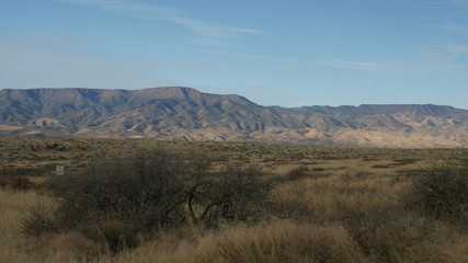 Fototapeta na wymiar Mingus Mountain and Jerome from Verde Valley