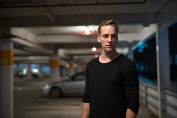 Young Handsome Man Outdoors At Night © Ranta Images
