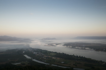 Fototapeta premium River and mist