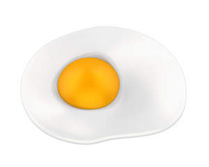 Fried Egg Isolated