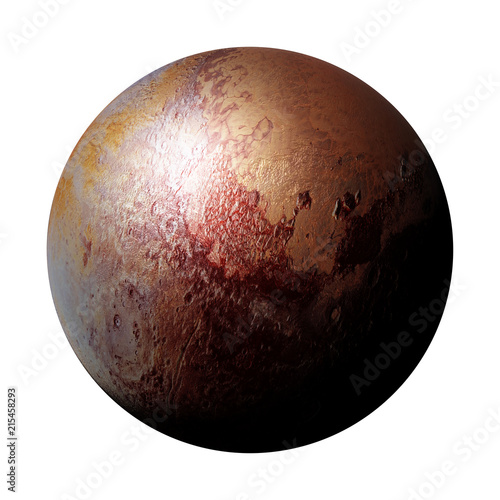 Dwarf Planet Pluto Part Of The Solar System Isolated On