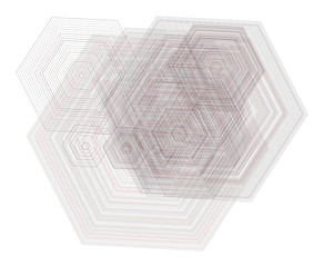 Geometric Conceptual background hexagon pattern for design. Messy, digital, style & details.