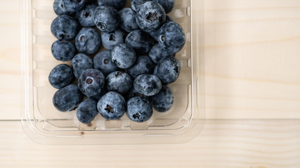 blueberry on table isolated on black background.Fresh organic blueberries.