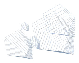 Color abstract pentagon geometric pattern generative art background. Web, effect, decoration & vector.