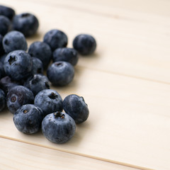 blueberry on table isolated on black background.Fresh organic blueberries.