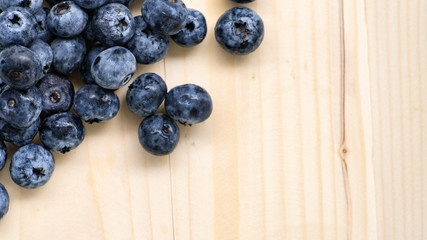 blueberry on table isolated on black background.Fresh organic blueberries.