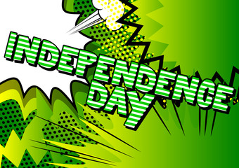 Vector illustrated banner, greeting card for Brazilian Independence Day.