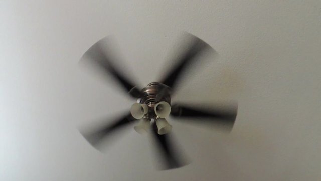 Ceiling Fan, fast spin, high setting