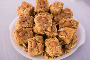 Besan Barfi is a traditional indian sweet