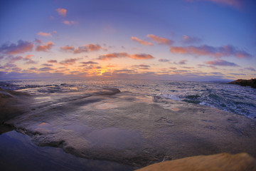 Fototapeta na wymiar San Diego Sunset cliffs