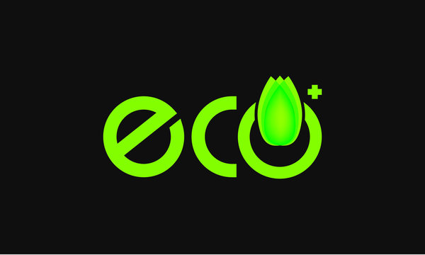 eco Logo, vector template eps for your company, industry purpose ready to use