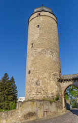 Fototapeta na wymiar Historic Sackturm tower in the center of Warburg, Germany
