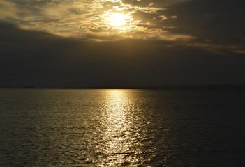 atardecer rio 