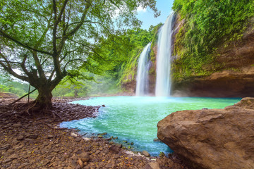 Wonderful Cikaso waterfall scenery