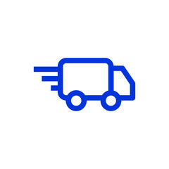Cargo truck icon vector. Modern, simple flat vector illustration for web site or mobile app