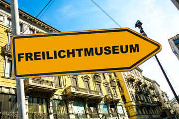 Schild 285 - Freilichtmuseum - obrazy, fototapety, plakaty