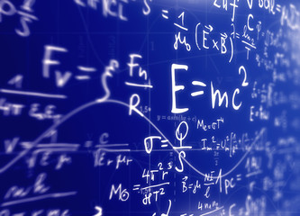Mathematically and physical background, the concept of the study of science illustration