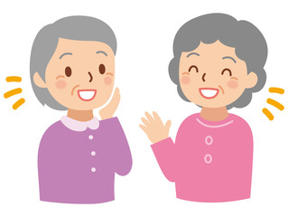 シニア女性同士の会話