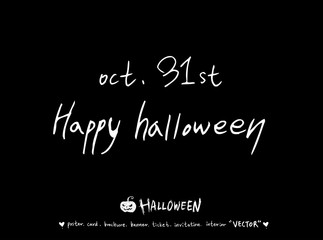 할로윈 포스터 / 손으로 그린 할로윈 그림