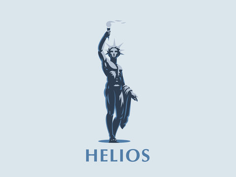 Helios the sun god.
