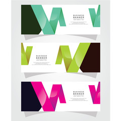Vector Abstract Design Banner Web Template