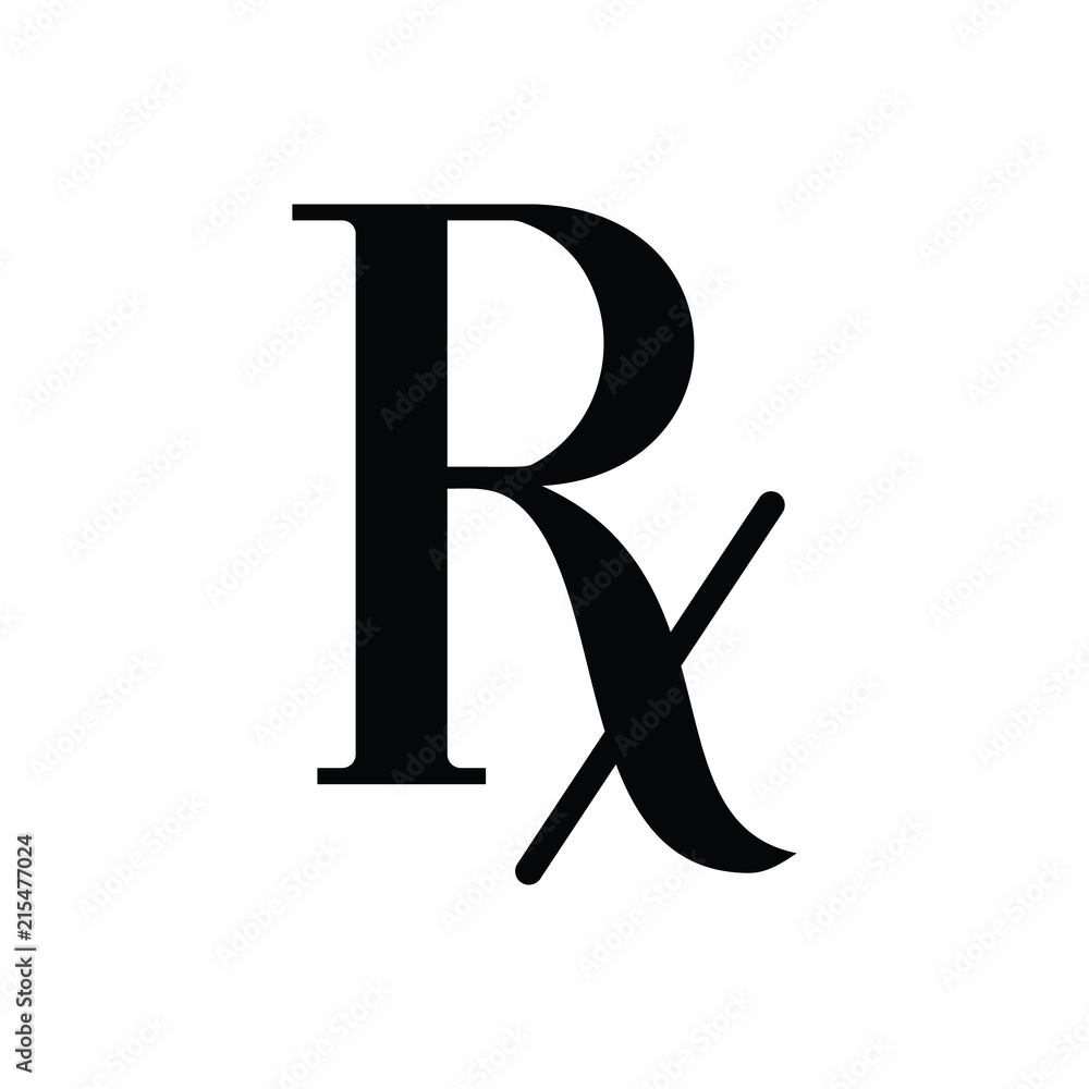 Canvas Prints vector rx icon