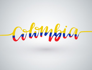 Country Name Written on White Background : Vector Illustration