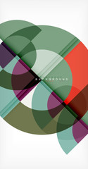 Fototapeta premium Modern circle abstract background