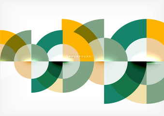 Minimal circle abstract background design, multicolored template for business or technology presentation or web brochure cover layout, wallpaper