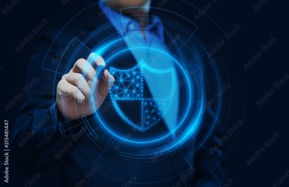 Canvas Prints data protection cyber security privacy business internet technology concept