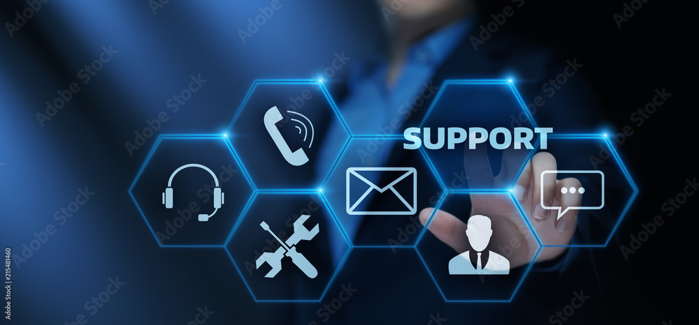 Canvas Prints technical support center customer service internet business technology concept