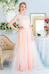 Young woman in a dress